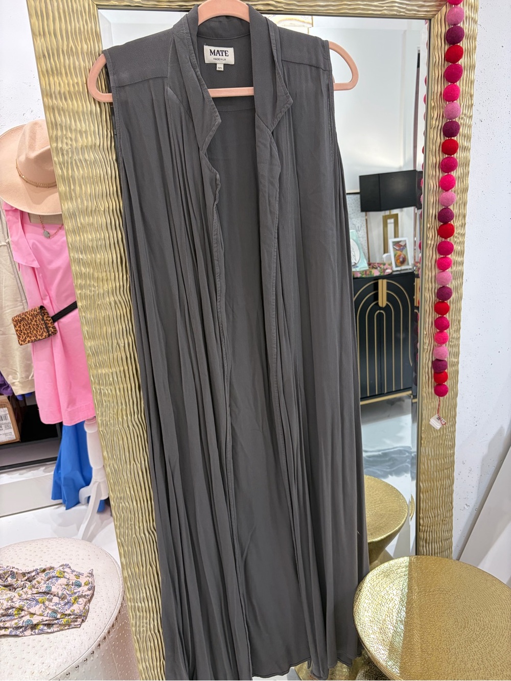 Long Grey Maxi Duster